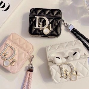 人気 DIOR / ディオール 皮質 AirPods 1/2/3 世代 ケース 芸能人愛用 AirPods Pro/Pro 2 ブランド 男女兼用[#ls202310255]