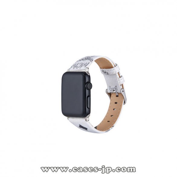 超人気 高品質 新品 MCM Apple Watch Series 1/2/3/4/5 バンド 腕時計交換バンド 男女兼用[#case2021030319]