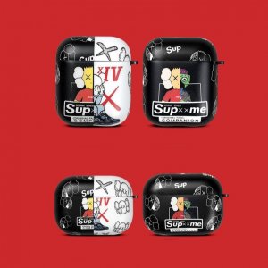 【2020新作】 高品質 人気 ブランド KAWS x Supreme AirPods 1/2世代 ケース / PRO ケース 保護性 [#0709]