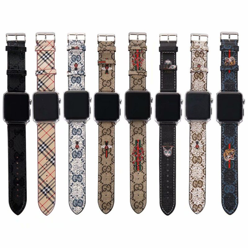 人気 ブランド アップルウォッチ GUCCI / グッチ Apple Watch Series 1/2/3/4/5 バンド 腕時計交換バンド 男女兼用[#062714]