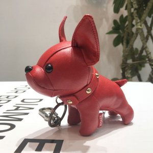 LOUIS VUITTON (ルイ・ヴィトン) 超可愛い 犬 ドッグ モノグラム アニマル チャーム キーホルダー キーリング 飾り 鞄飾り 芸能人愛用 財布飾り プレゼント勧め 海外通販 送料無料