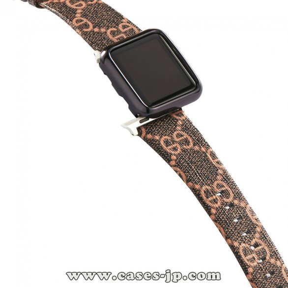 大人気新品 GUCCI / グッチ Apple Watch Series 1/2/3/4/5 バンド 腕時計交換バンド 男女兼用[#case2021030318]