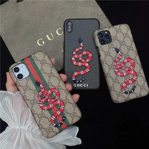 【グッチ】 Gucci iPhone 13/13 Pro/13 Pro Max/12mini/12 Pro/12 Pro Max/11 / XS ケース 芸能人愛用[#010]