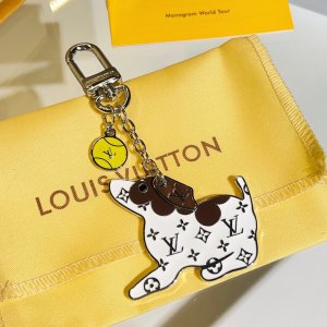 人気 LOUIS VUITTON 犬のキーリング チャーム・ツイスト ルイ・ヴィトン モノグラム ファッション 送料無料[#case202209087]