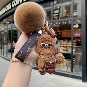 LOUIS VUITTON (ルイ・ヴィトン) 超可愛い ウサギ モノグラム アニマル チャーム キーホルダー キーリング 飾り 鞄飾り 芸能人愛用 財布飾り プレゼント勧め 海外通販 送料無料[#case2021030812]