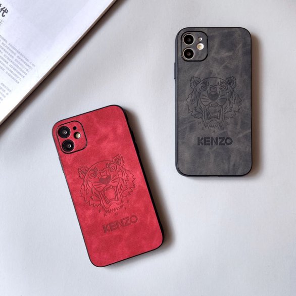 【KENZO】 贅沢 ブランド ケンゾー iPhone 13 mini/13 Pro/13 Pro Max/12 Mini/12 Pro/12 Pro Max/11 /XS/8/7 ケース 芸能人愛用[#case2021042309]