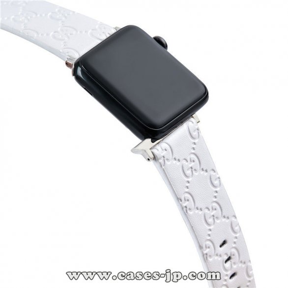 人気 ブランド アップルウォッチ GUCCI / グッチ Apple Watch Series 1/2/3/4/5 バンド 腕時計交換バンド 男女兼用[#case2021030315]