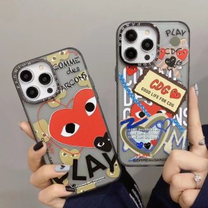 【2023新作】人気新品 ブランド コムデギャルソン CDG PLAY ケース iPhone 14/14 Pro/14 Pro Max/13/13 Pro/13 Pro Max/12/12 Pro/12 Pro Max/11 PRO MAX スマホケース ケース シリコーン素材 [#case2023041815]