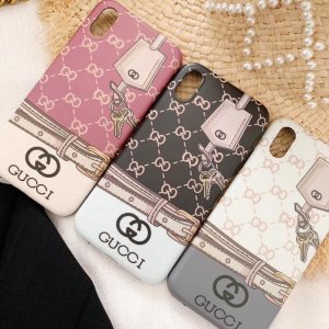 【グッチ】 贅沢 ブランド Gucci iPhone 11 /XS/8/7/6 ケース 芸能人愛用[#0593]