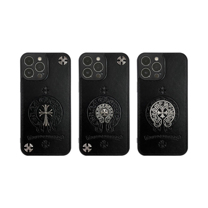 【2022新作】 人気 Chrome Hearts / クロムハーツ 皮質素材 iPhone 13 mini/13 Pro/13 Pro Max/12/12 Pro/12 Pro Max/11 /XS/8/7 plus ケース 激安販売中 ブランド最安価格! [#case2022082513]