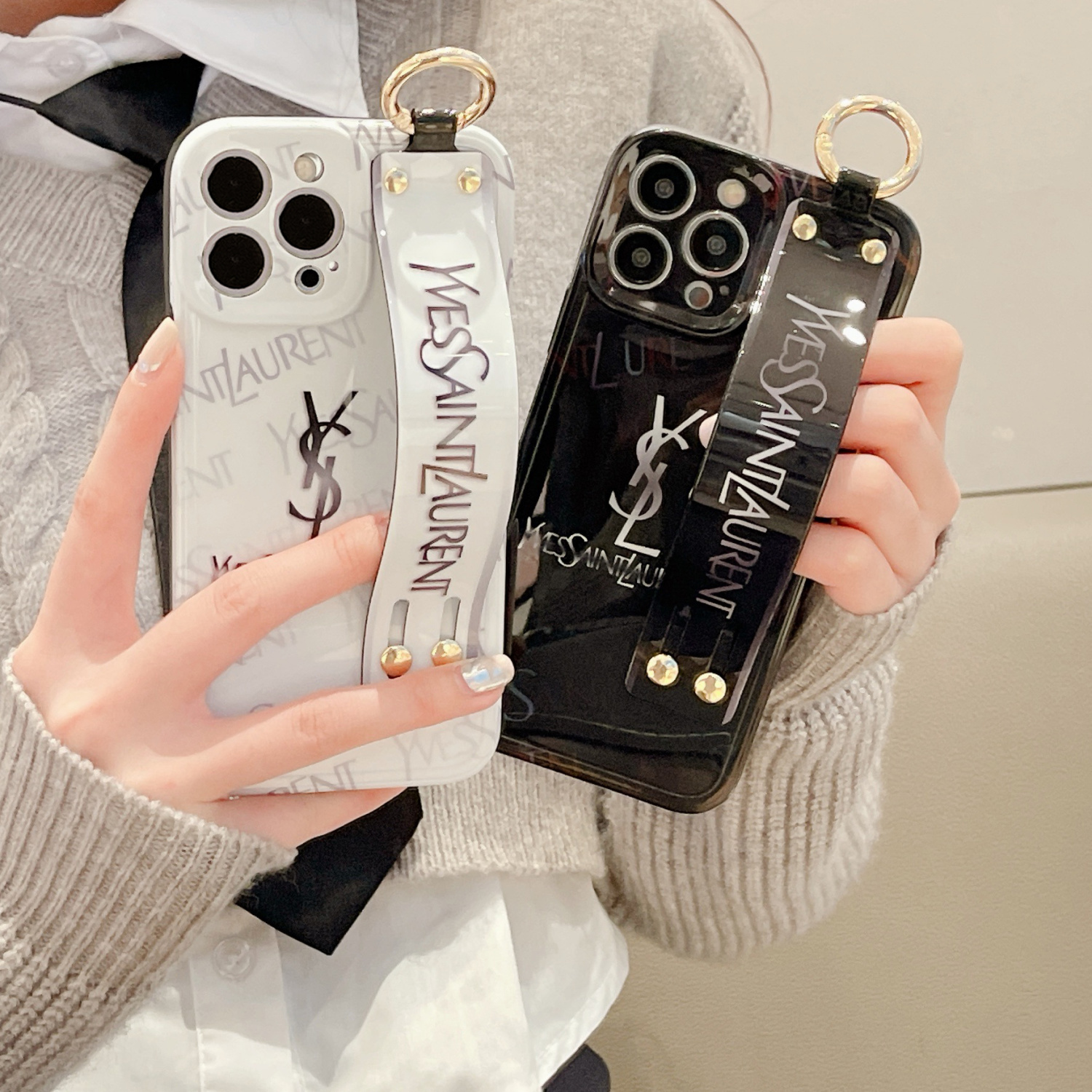 大人気 YSL / イヴ サンローラン iPhone 14/14 Plus/14 Pro/14 Pro Max/13/13 Pro/13 Pro Max/12 Pro/12 Pro Max ケース 芸能人愛用[#case202304158]