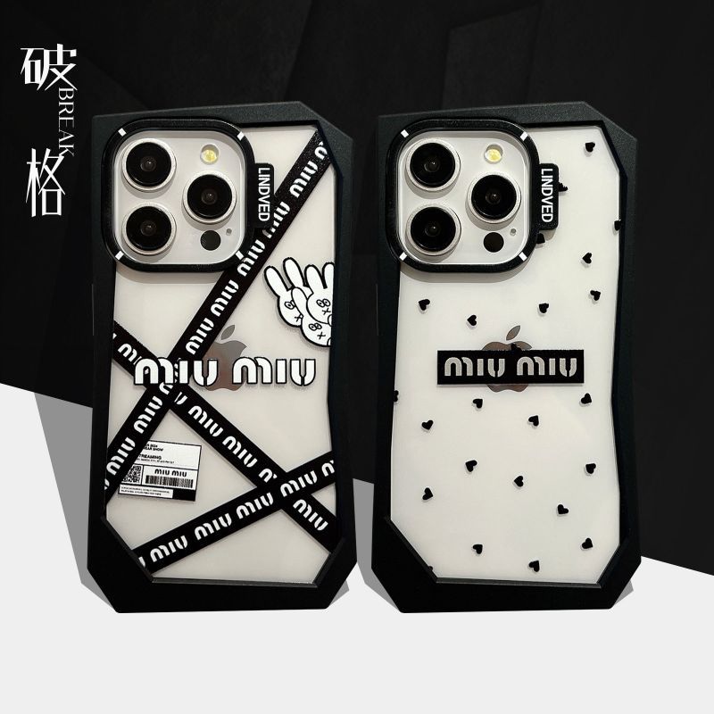 大人気 MIUMIU / ミュウミュウ iPhone 15/15 Pro/15 Pro Max/14/14 Pro/14 Pro Max/13/13 Pro/13 Pro Max/12/12 pro ケース プレゼント 人気おすすめ 芸能人愛用[#case2024011419]